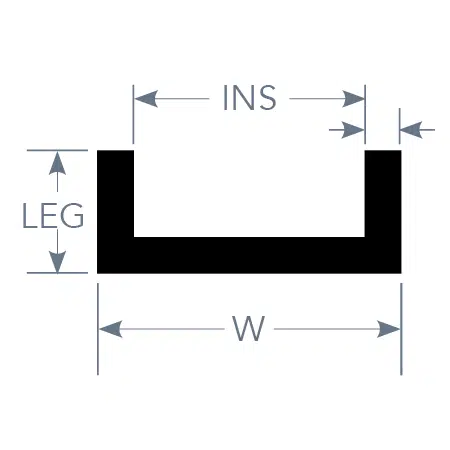 Aluminum U-Channel