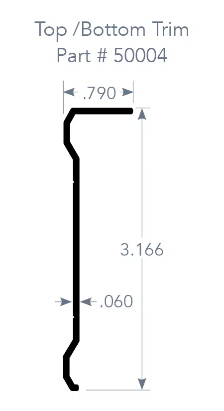 Top /Bottom Trim Part # 50004