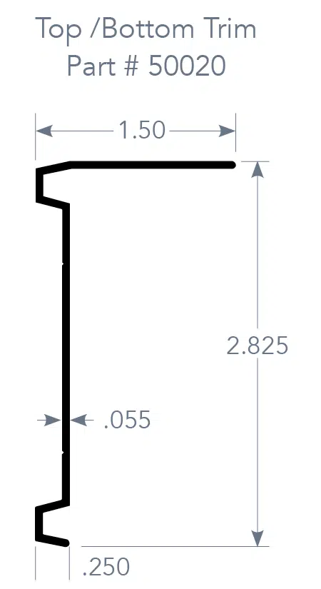 Top /Bottom Trim Part # 50020